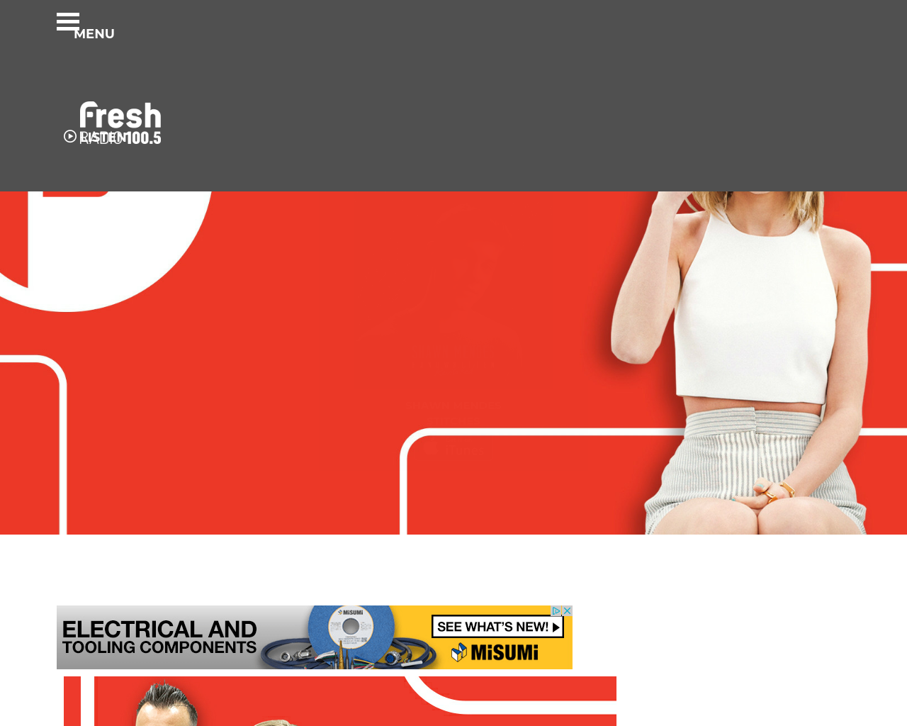 100.5-fresh-radio-homepage-screenshot