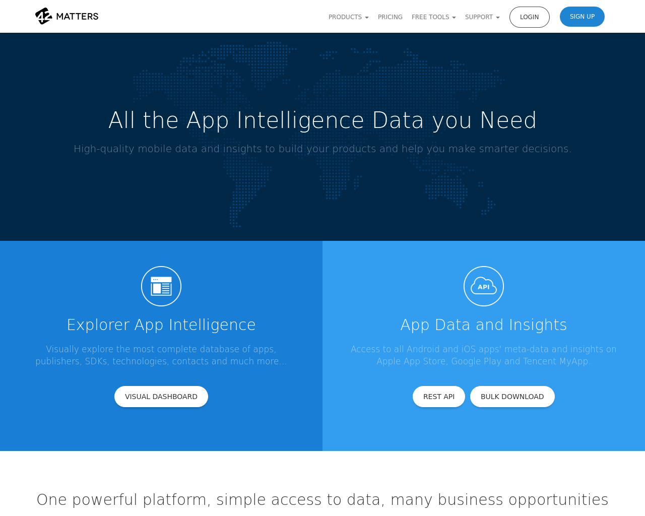 42matters-homepage-screenshot