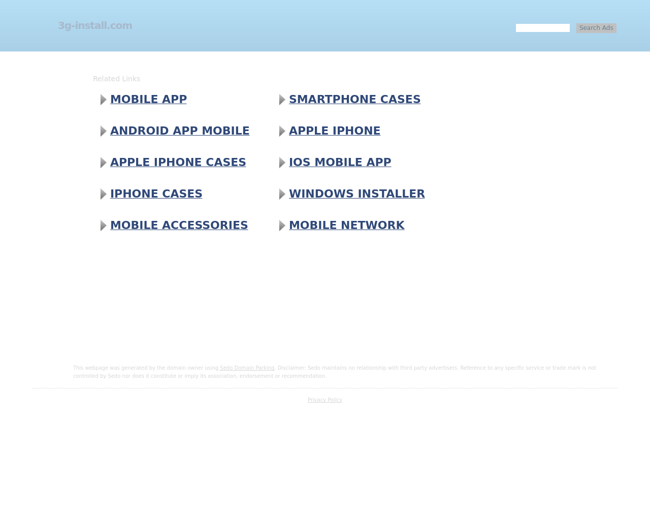 3g-install-homepage-screenshot