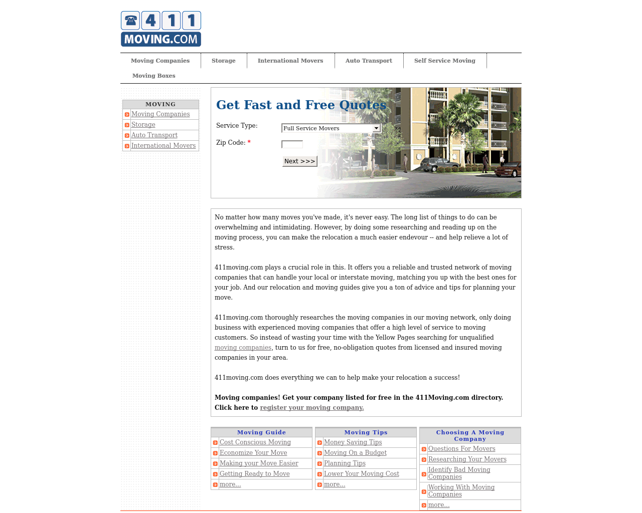 411moving.com-homepage-screenshot