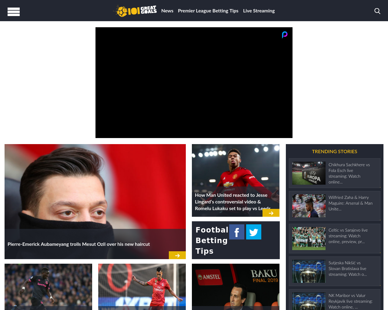 101-great-goals-homepage-screenshot