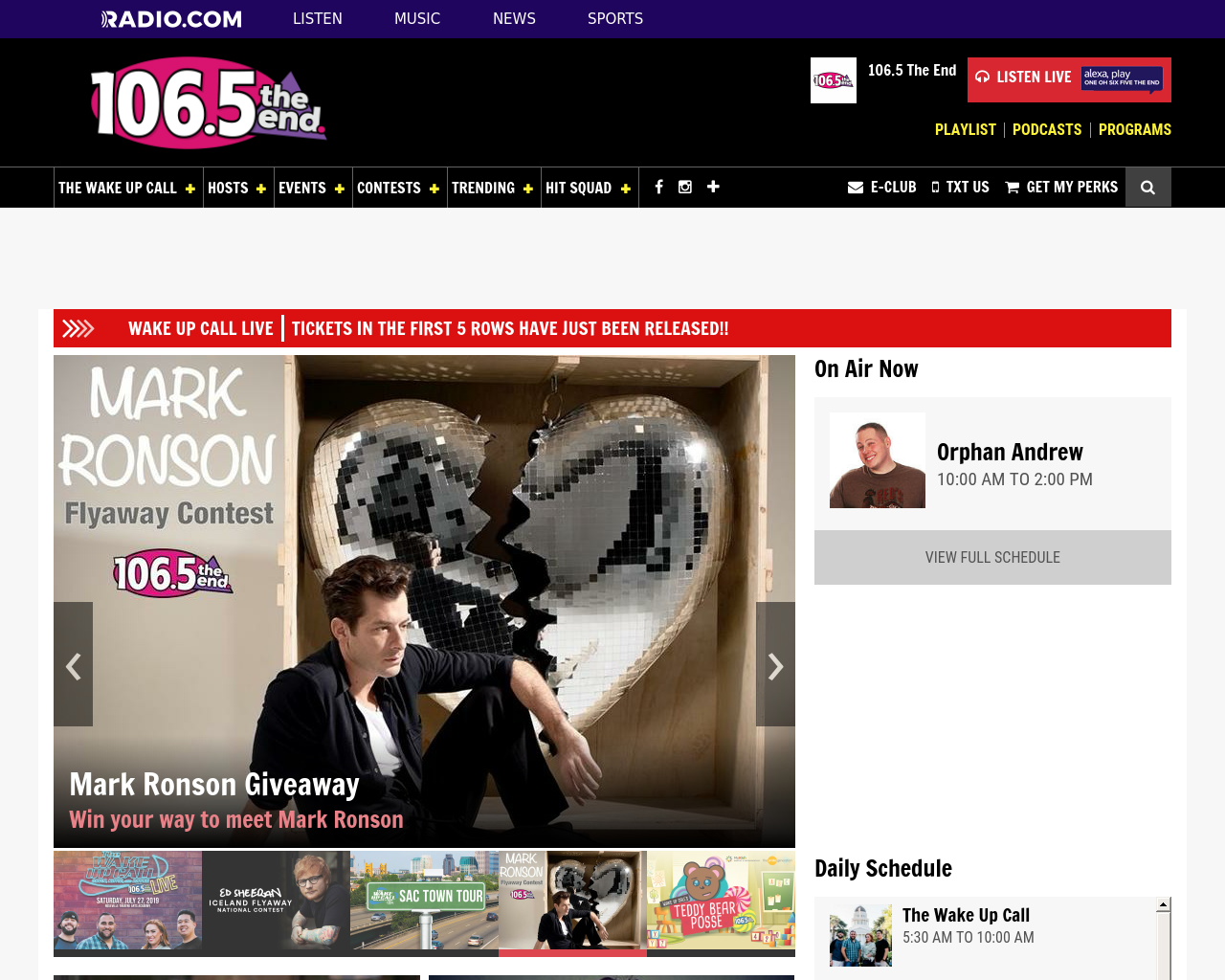 107.9-the-end-homepage-screenshot