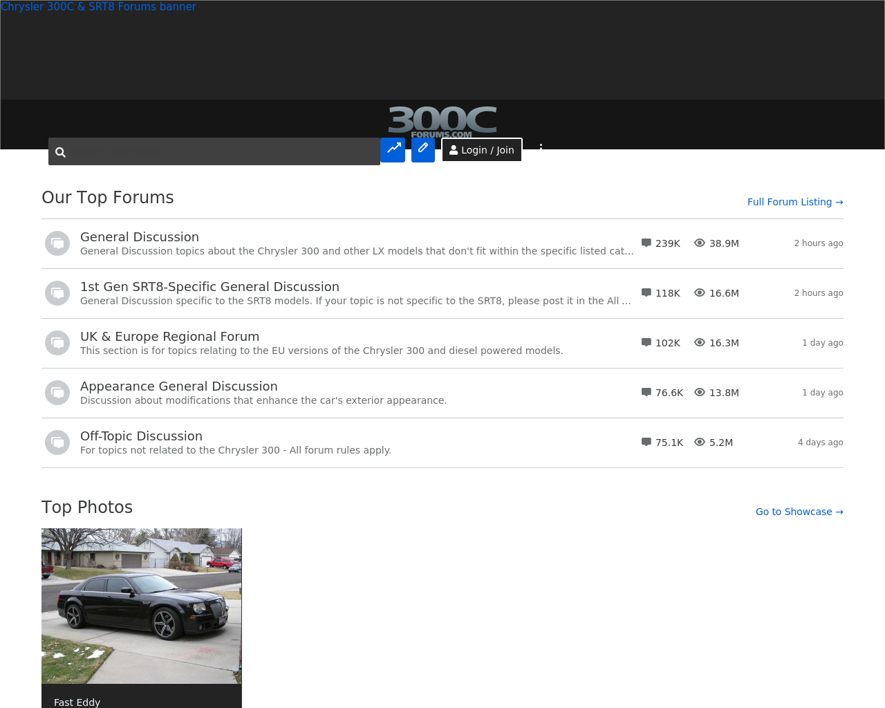 300cforums.com-homepage-screenshot