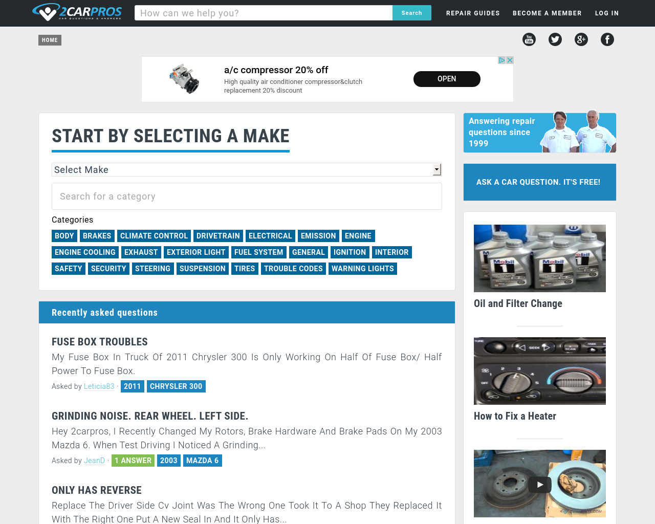2carpros-homepage-screenshot