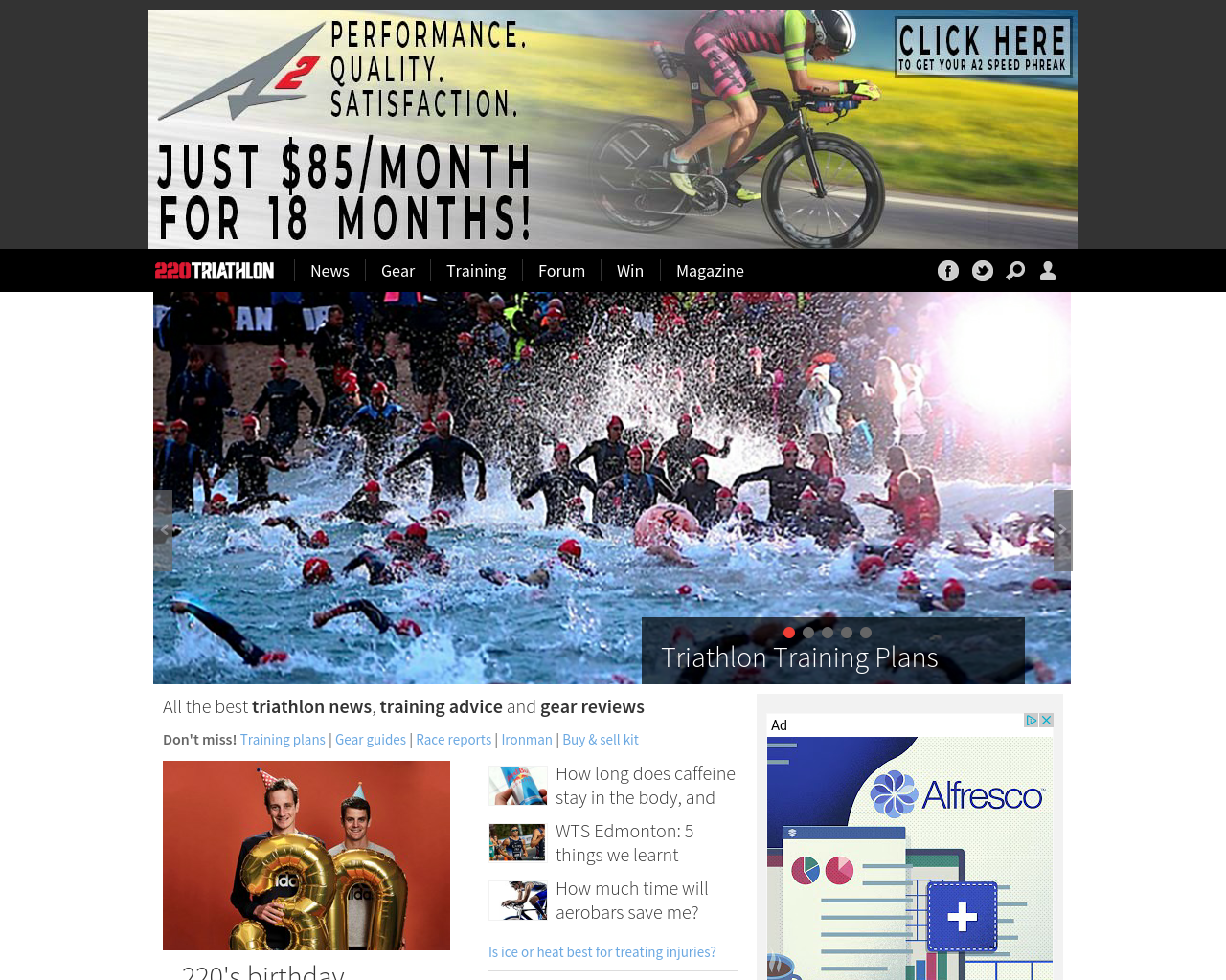 220-triathlon-homepage-screenshot