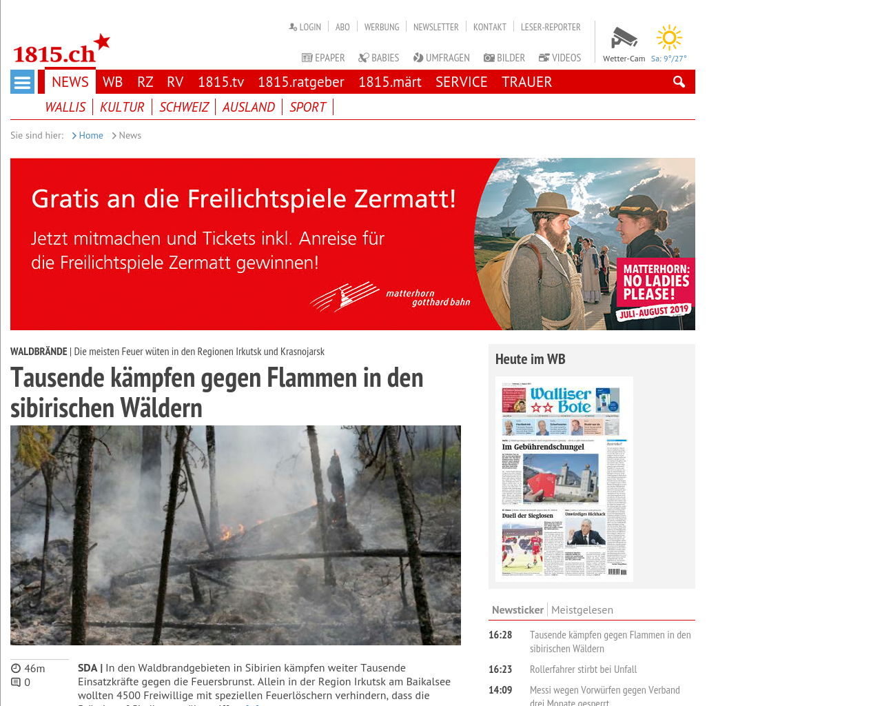 1815.ch-homepage-screenshot