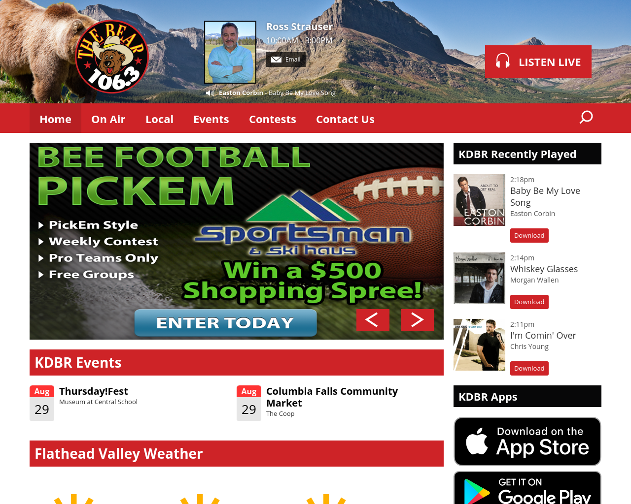 106.3-the-bear-homepage-screenshot