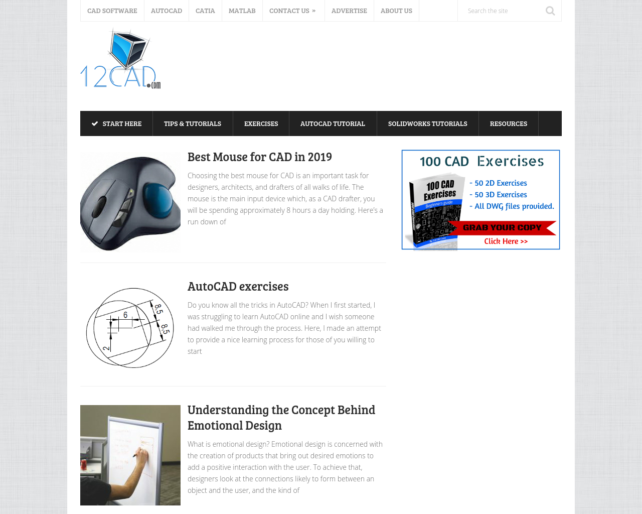 12cad-homepage-screenshot