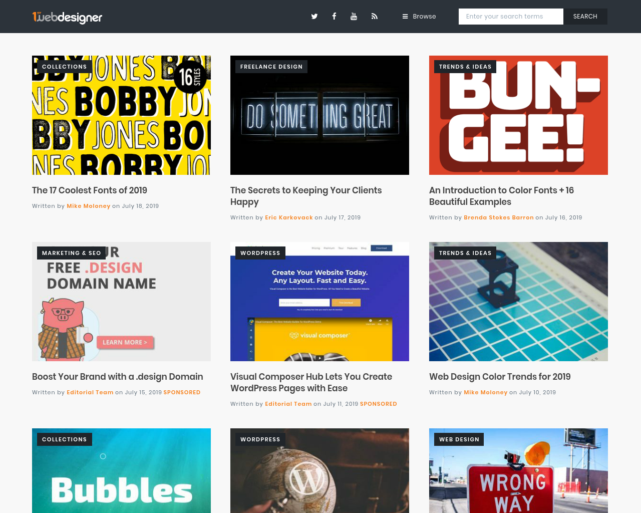 1stwebdesigner-homepage-screenshot