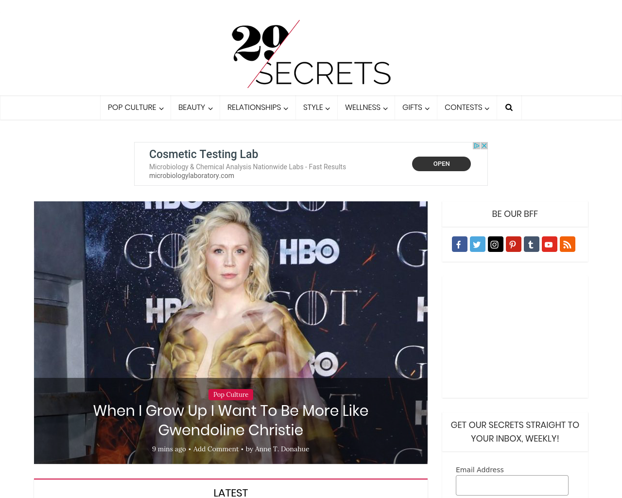29secrets-homepage-screenshot