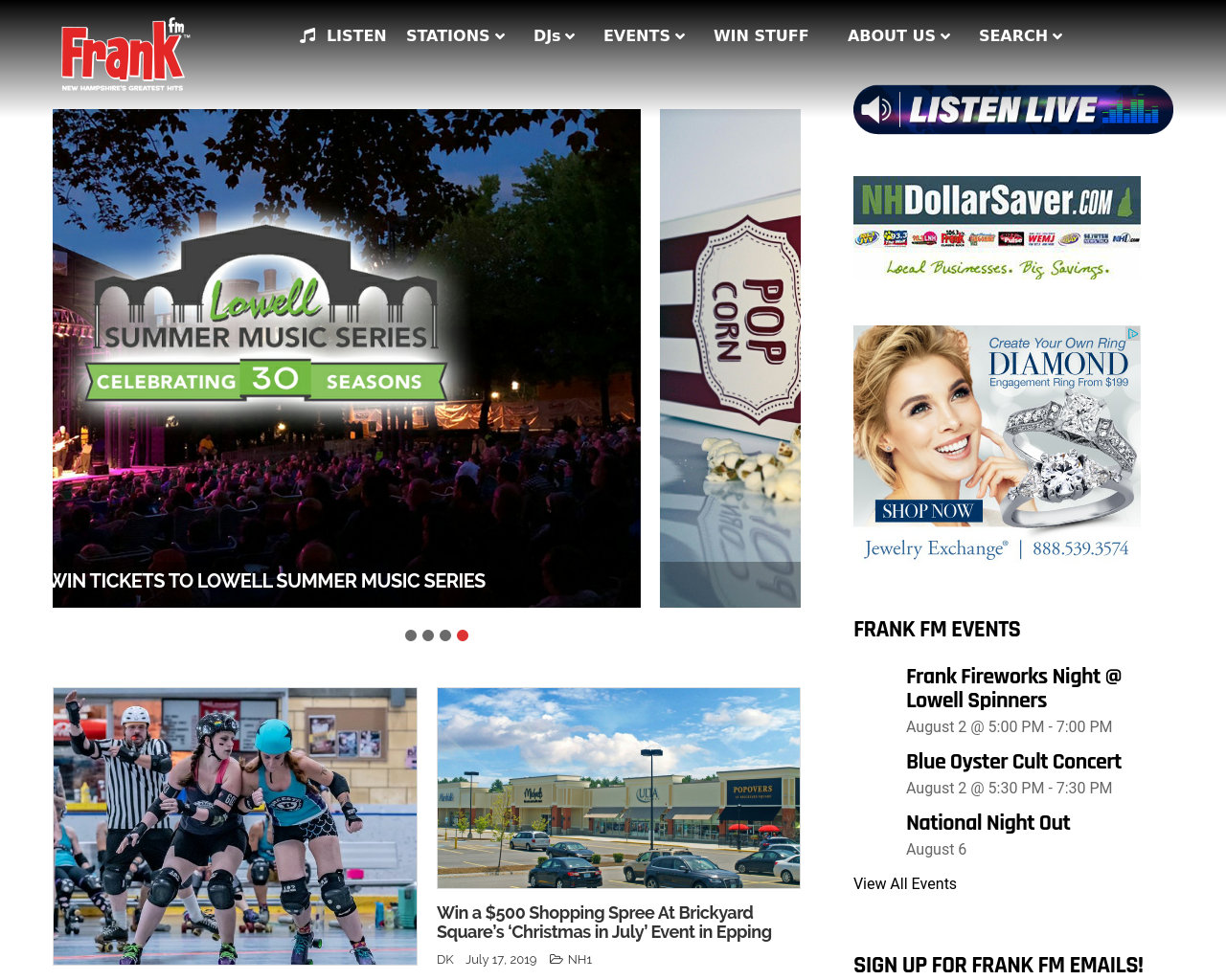 106.3-fm-frank-homepage-screenshot